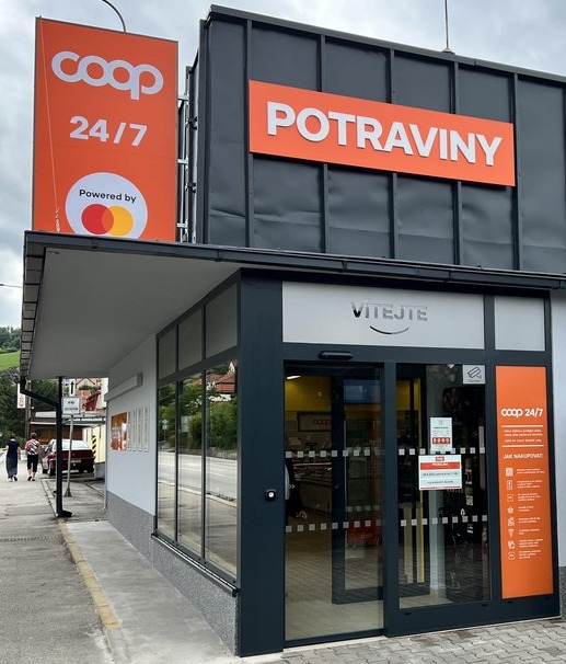 Automatická prodejna 24/7 COOP v Českém Krumlově