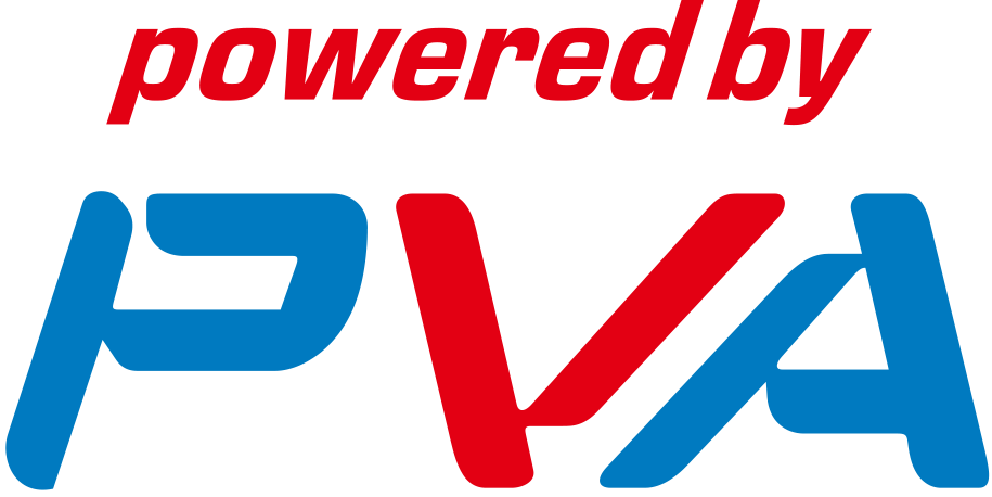 Powered by P.V.A. logo